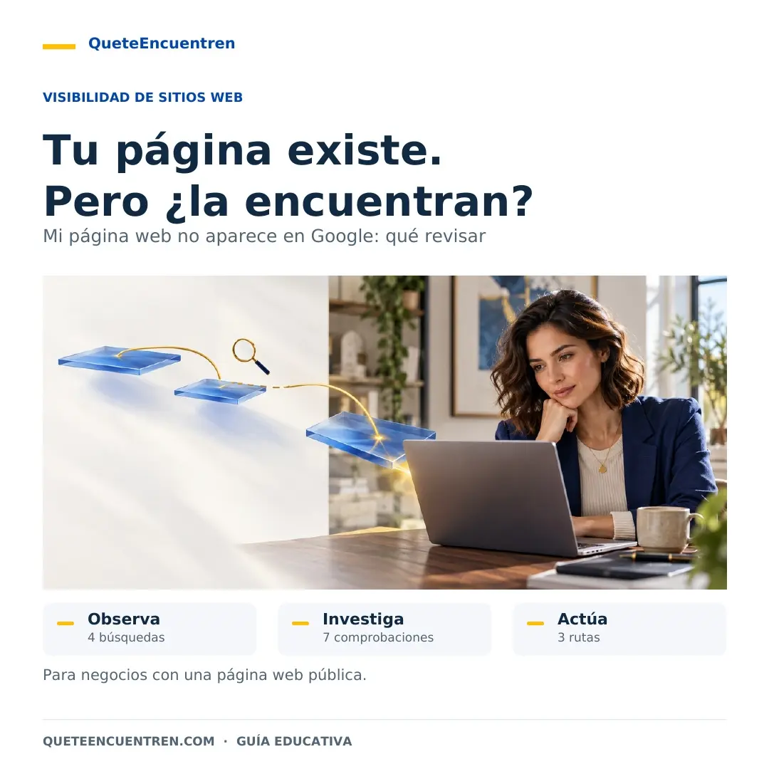 Mi página web no aparece en Google guía de diagnóstico para empresarios